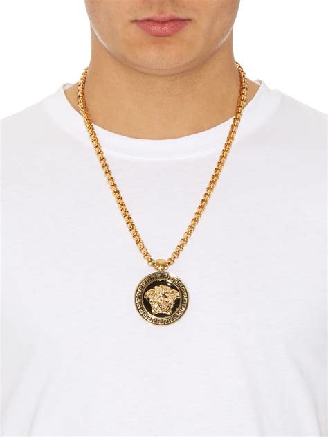 versace chain all black|Versace gold necklace for men.